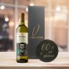 19 Crimes Gift Sets with 60th Birthday Slate Coaster (Sauvignon Blanc - "60 & Fabulous")