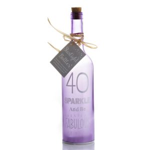 40th Birthday Starlight Bottle - 40th Birthday Gifts - Lovely Gift For A 40th Birthday