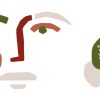 Abstract Face Personalised Plant Pot, Gifts Multi