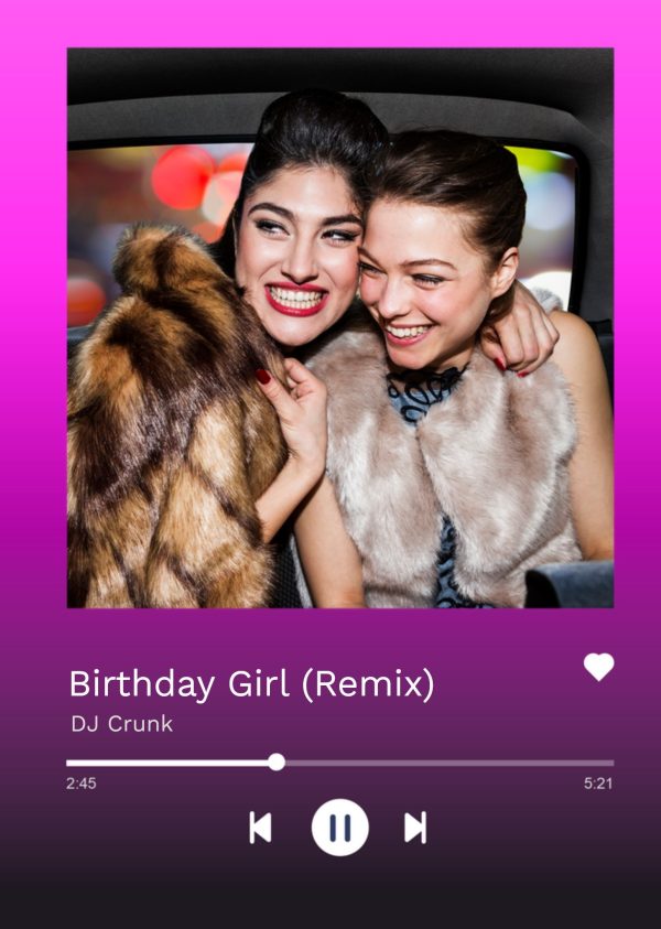 All Things Banter Gift Delivery Birthday Girl Remix Photo Upload Card