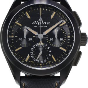 Alpina Watch Alpiner 4 Manufacture Flyback Chrono - Black