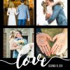 Anniversary Love 20x16" (50x40cm) Aluminium Print, Gifts White