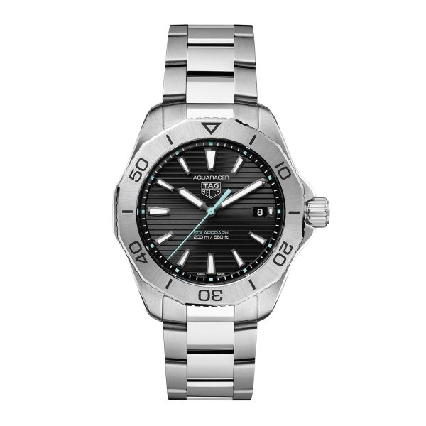Aquaracer 200 Professional Solargraph 40mm Mens Watch Black