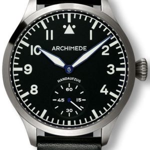 Archimede Watch Pilot 45 Hand Wound - Black