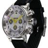 B.R.M Watch V12-44 Yellow Hands - Silver