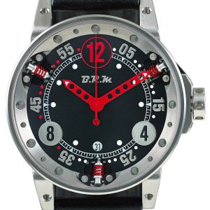 B.R.M Watch V6-44 SA Red Hands - Black