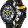 B.R.M Watch V8-44 Yellow Hands - Black