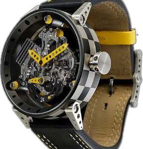 B.R.M. Watch R-50-TN Yellow Hands - Black