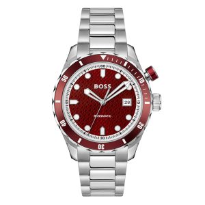 BOSSMATIC 42mm Mens Watch Red
