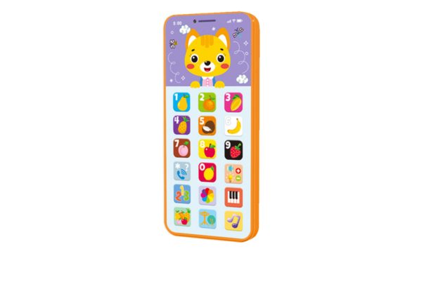 Baby Early Learning Smartphone Toy In Orange Or Indigo | Wowcher