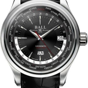 Ball Watch Company Trainmaster Worldtime - Black