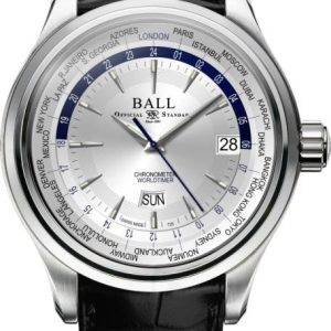 Ball Watch Company Trainmaster Worldtime - Silver