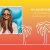 Beach Adventure Personalised Travel Mug 16oz (473ml), Gifts Orange