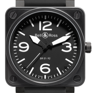Bell & Ross Watch BR 01 92 Automatic Black Dial Carbon Finish - Black