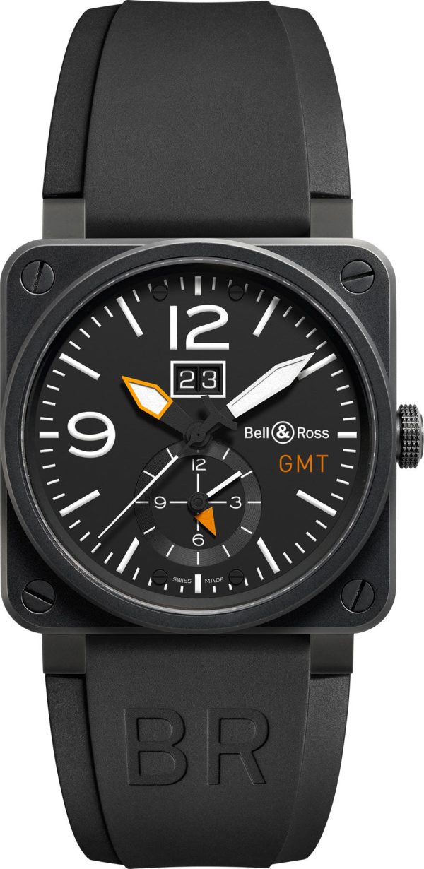 Bell & Ross Watch BR 03 51 GMT Carbon - Black
