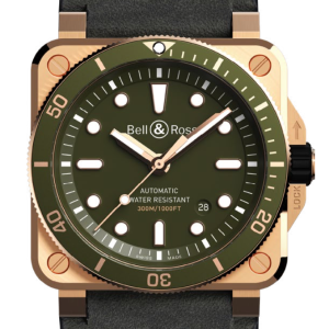 Bell & Ross Watch BR 03 92 Diver Green Bronze Limited Edition - Green