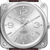 Bell & Ross Watch BRS 92 Officer Silver - Silver