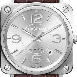 Bell & Ross Watch BRS 92 Officer Silver - Silver