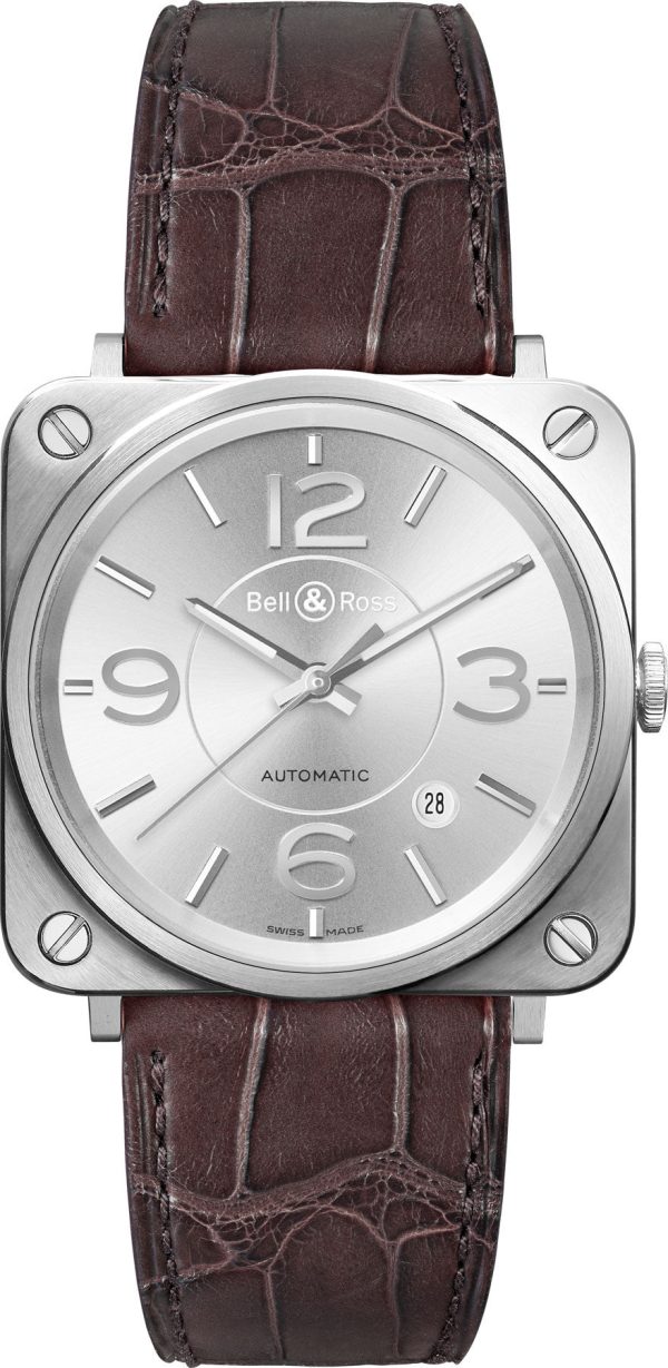 Bell & Ross Watch BRS 92 Officer Silver - Silver