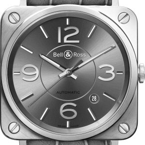 Bell & Ross Watch BRS Officer Ruthenium - Ruthenium