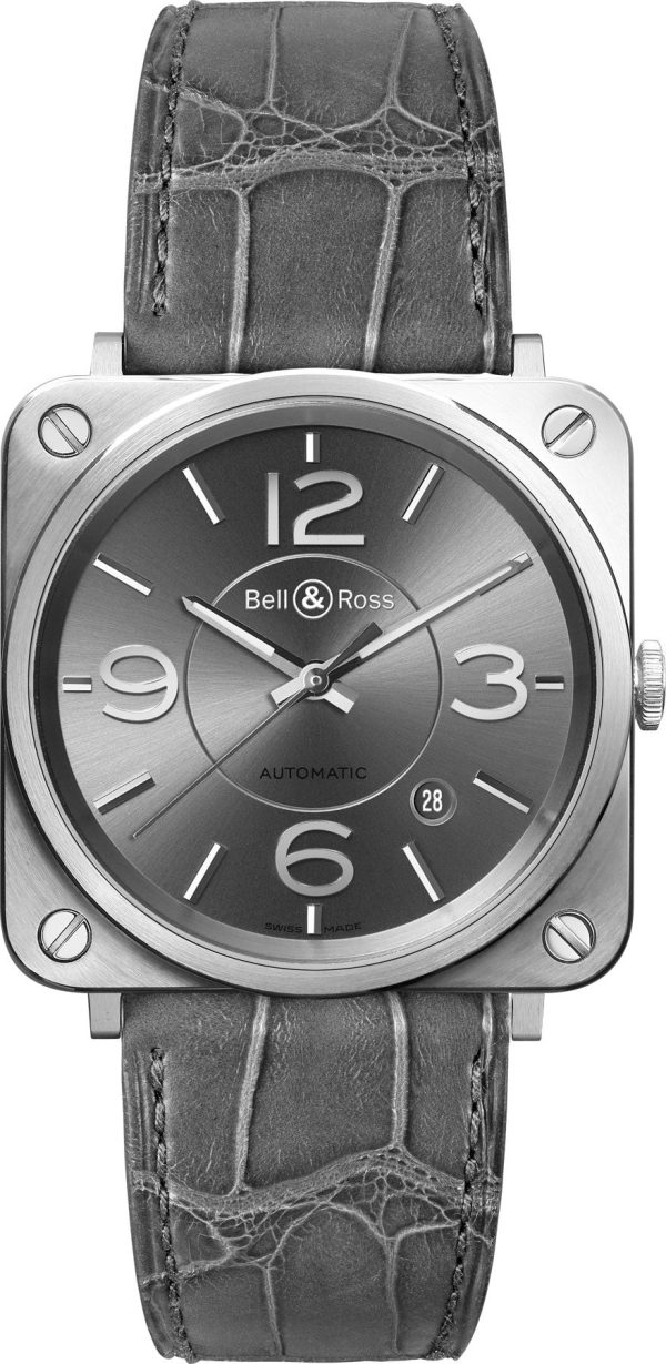 Bell & Ross Watch BRS Officer Ruthenium - Ruthenium