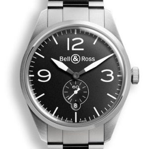Bell & Ross Watch Vintage BR 123 Officer Black Bracelet D - Black
