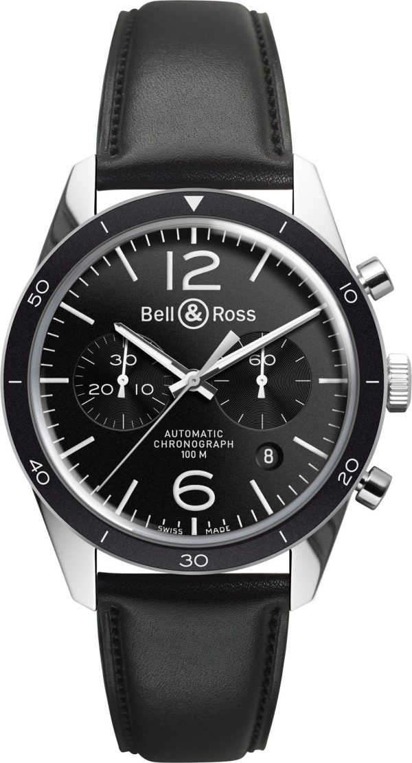 Bell & Ross Watch Vintage BR 126 Black Bezel - Black