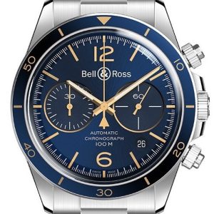 Bell & Ross Watch Vintage BR V2-94 Aeronavale - Blue