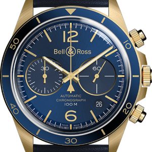Bell & Ross Watch Vintage BR V2-94 Aeronavale Bronze Limited Edition - Blue