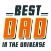 Best Dad Universe Personalised Pint Glass, Gifts Gray