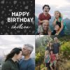 Birthday Dots 18x18" Medium Photo Cushion (45x45cm), Gifts Black
