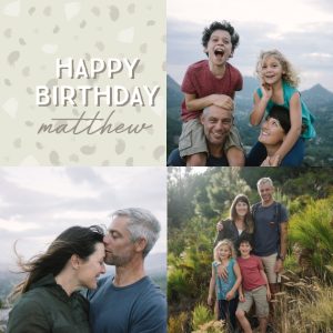 Birthday Dots 18x18" Medium Photo Cushion (45x45cm), Gifts Ivory