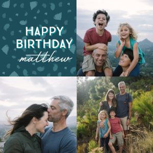 Birthday Dots 22x22" Large Photo Cushion (55x55cm), Gifts Green