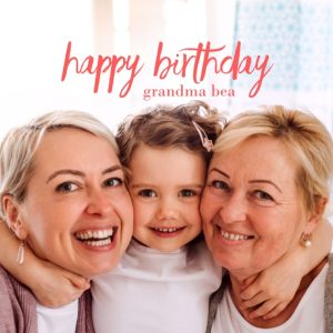 Birthday Script 18x18" Medium Photo Cushion (45x45cm), Gifts Red