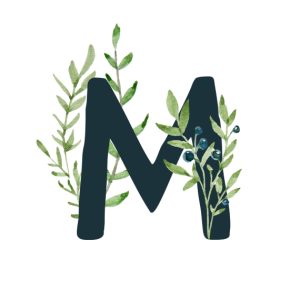 Blueberry Bush Monogram Personalised Travel Mug 16oz (473ml), Gifts Green