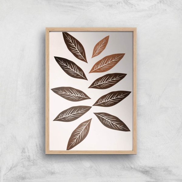 Borris Photography Autumn Bouquet Giclee Art Print - A4 - Wooden Frame