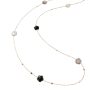 Bouquet Lunaire Sautoir in 18ct Rose Gold with Multistones and White Diamonds