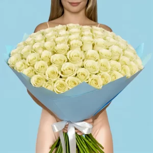 Bouquet of 100 White roses