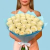 Bouquet of 35 White roses
