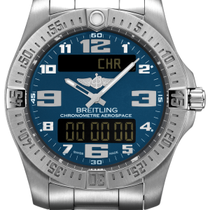 Breitling Watch Aerospace Evo Mariner Blue Titanium Professional III D