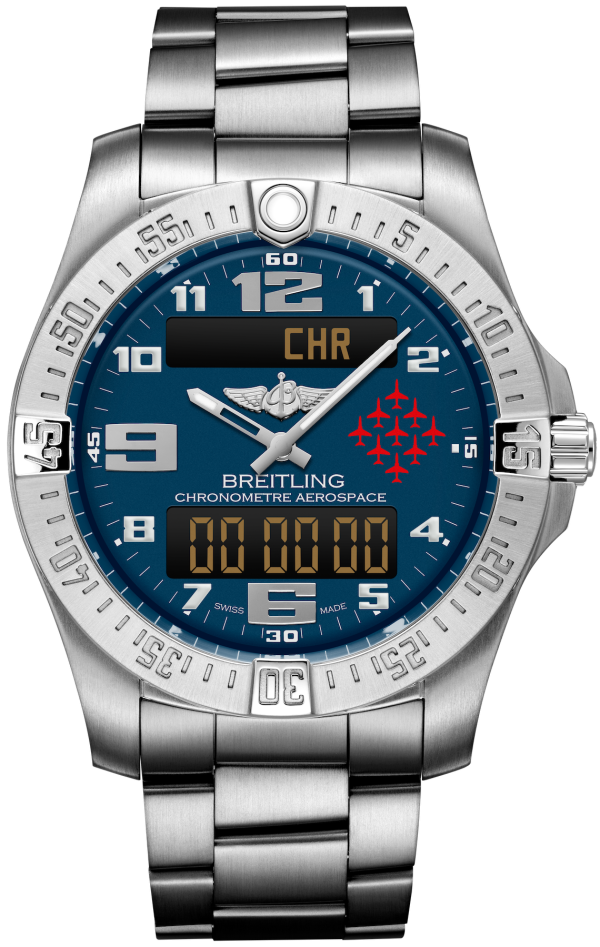 Breitling Watch Aerospace Red Arrows Titanium Bracelet Limited Edition D