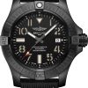 Breitling Watch Avenger Automatic 45 Seawolf Night Mission Leather Tang Type - Black