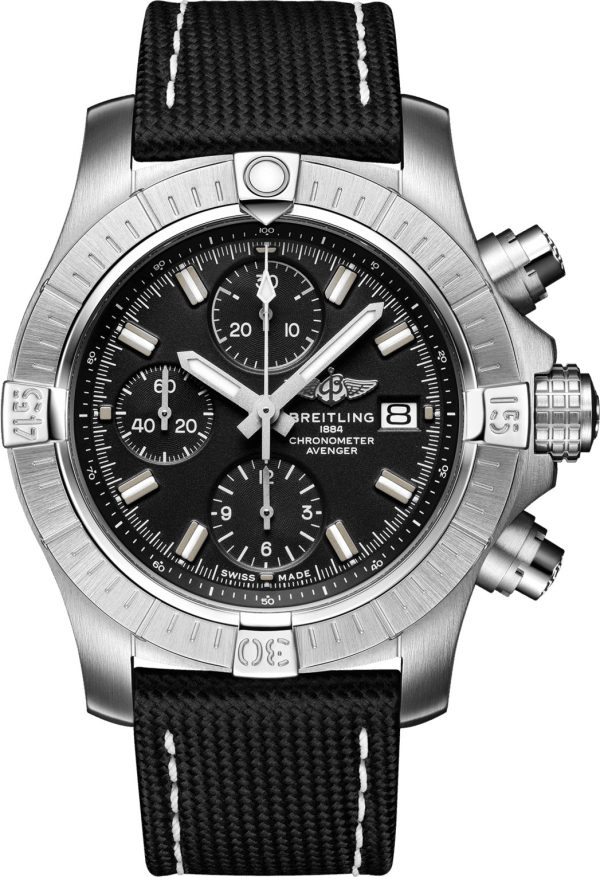 Breitling Watch Avenger Chronograph 43 Folding Clasp - Black
