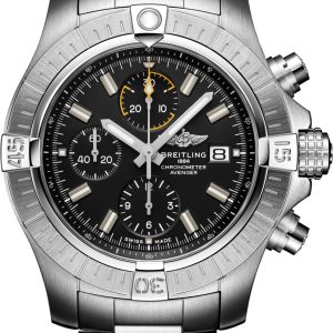 Breitling Watch Avenger Chronograph 45 Steel Bracelet - Black