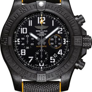 Breitling Watch Avenger Hurricane 45 12H Breitlight Military Rubber Pushbutton - Black
