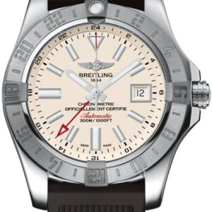 Breitling Watch Avenger II GMT Stratus Silver - Silver