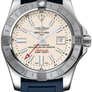 Breitling Watch Avenger II GMT Stratus Silver - Silver