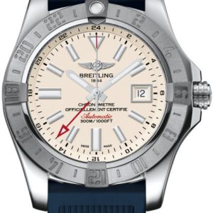 Breitling Watch Avenger II GMT Stratus Silver - Silver