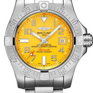 Breitling Watch Avenger II Seawolf 45 Cobra Yellow Professional III Bracelet - Yellow
