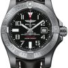 Breitling Watch Avenger Seawolf Leather Tang Type - Black